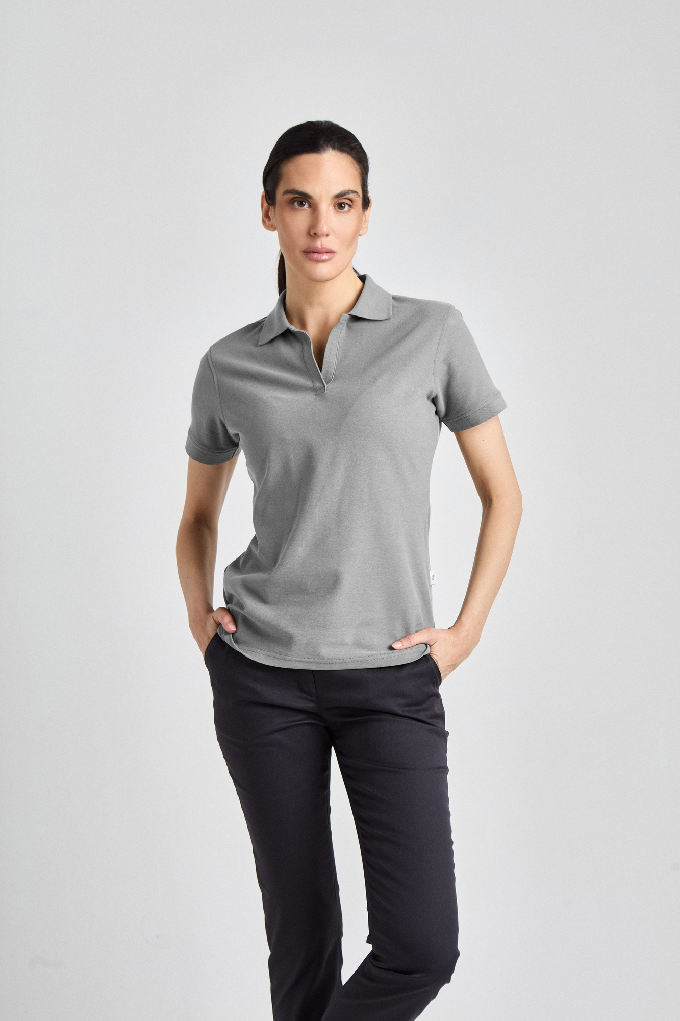 Susa Lady - Poloshirt - silbergrau